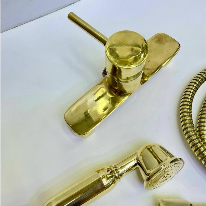 Elite Polished Gold Single Lever Shower System