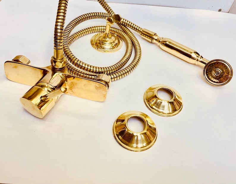 Elite Polished Gold Single Lever Shower System