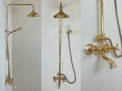 Heritage Hand-Engraved Copper Exposed Shower