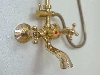 Heritage Hand-Engraved Copper Exposed Shower