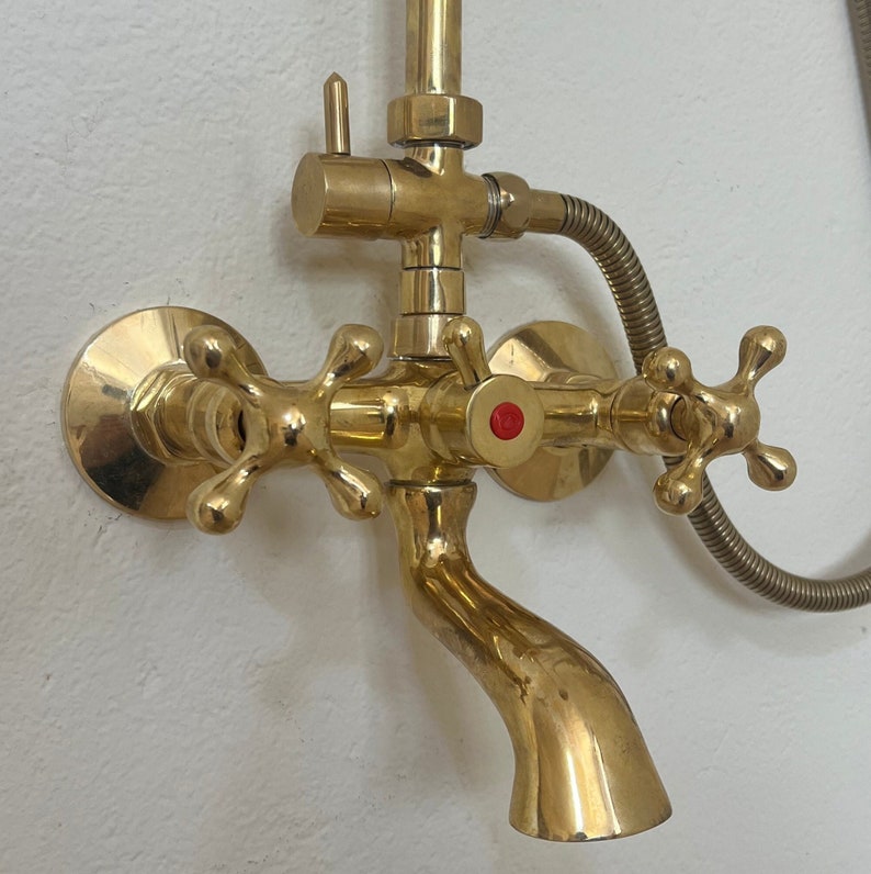 Heritage Hand-Engraved Copper Exposed Shower