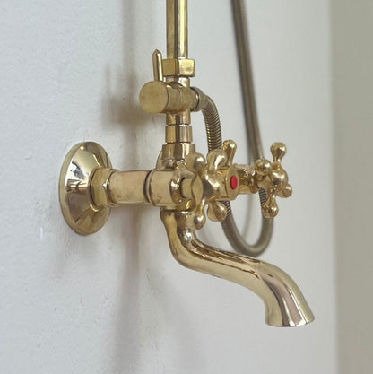 Heritage Hand-Engraved Copper Exposed Shower