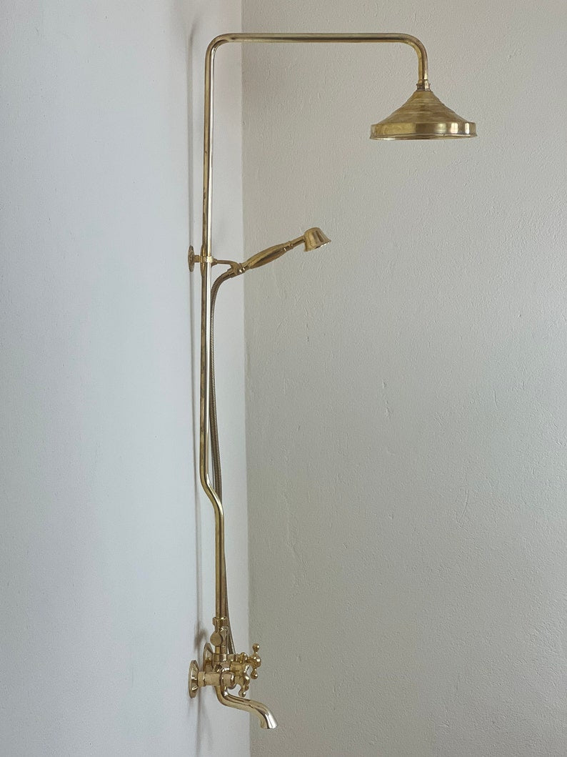 Heritage Hand-Engraved Copper Exposed Shower