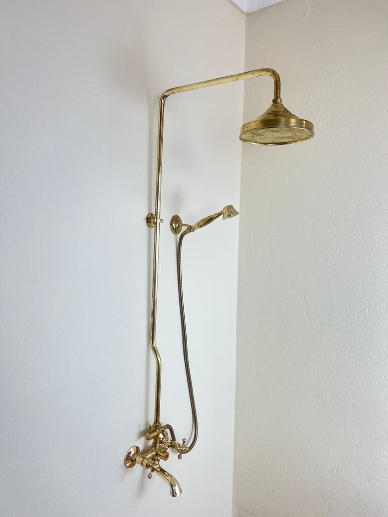 Heritage Hand-Engraved Copper Exposed Shower