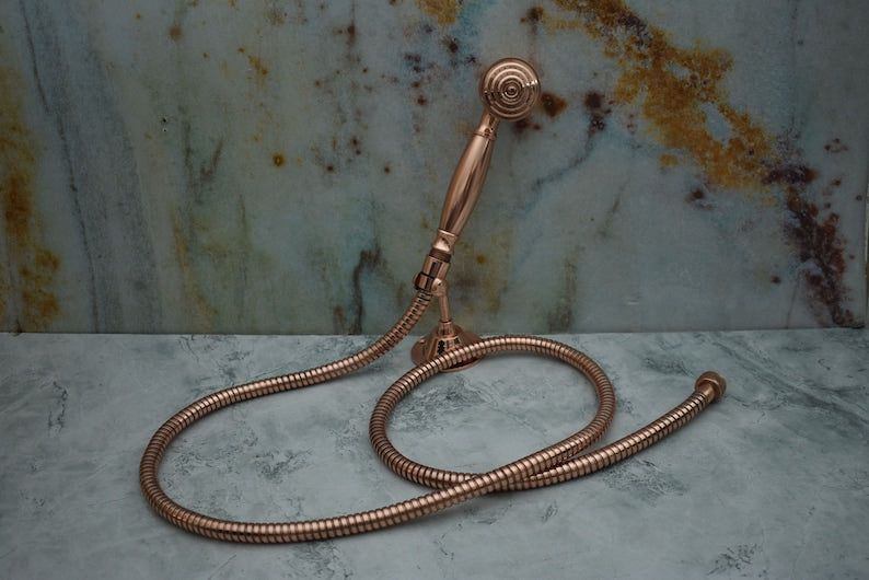 Vintage Rose Gold Handheld Shower Set