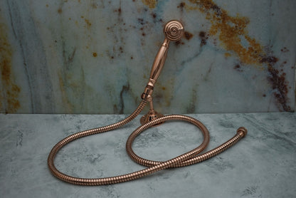 Vintage Rose Gold Handheld Shower Set