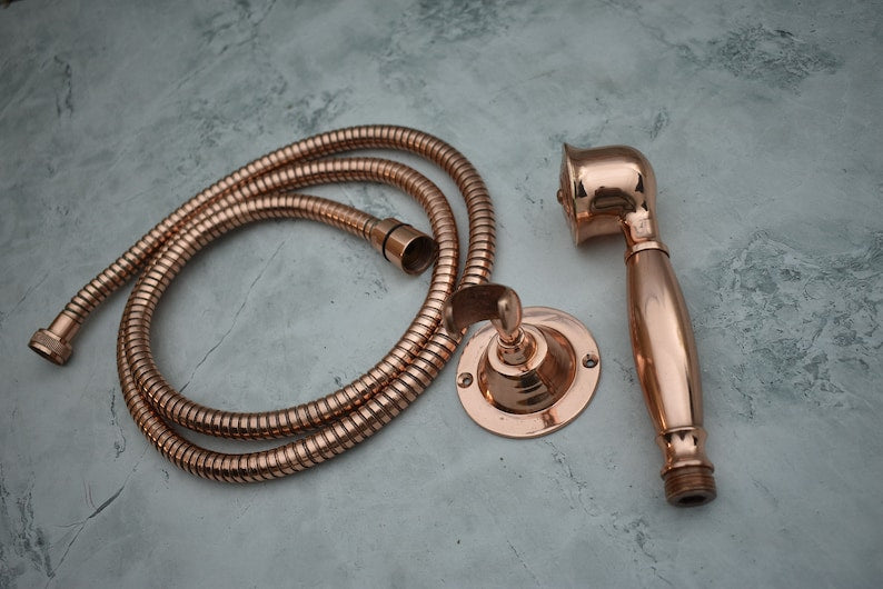 Vintage Rose Gold Handheld Shower Set