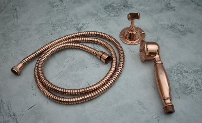 Vintage Rose Gold Handheld Shower Set
