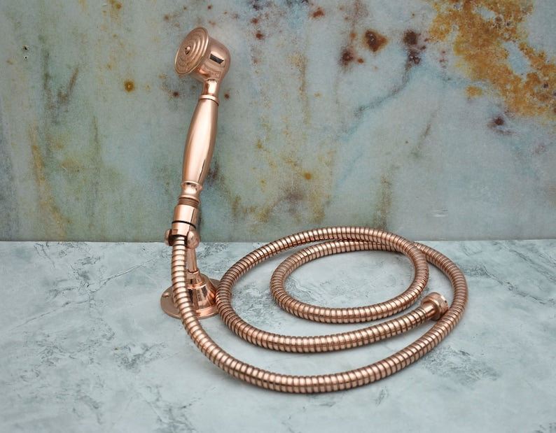 Vintage Rose Gold Handheld Shower Set