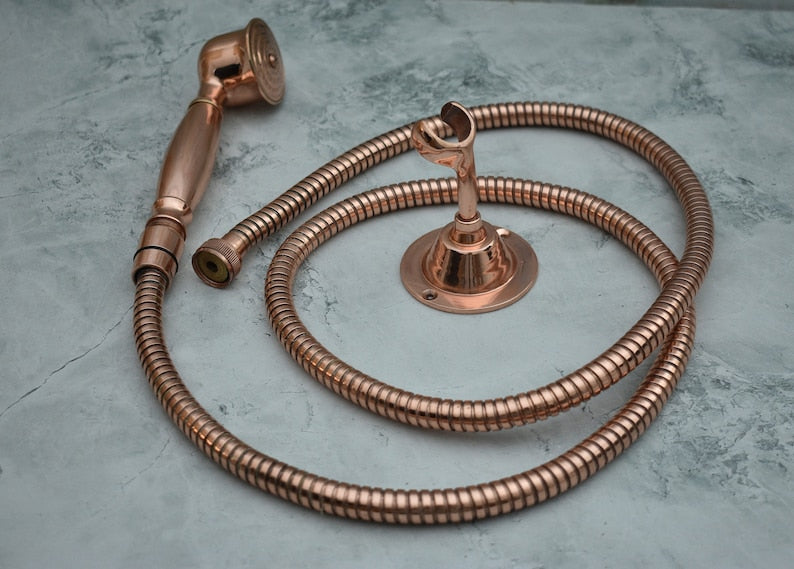 Vintage Rose Gold Handheld Shower Set