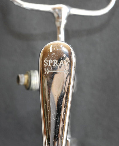 Vintage Chrome Deck-Mount Tub Filler with Handheld Shower