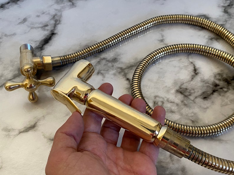 Elite Polished Gold Bidet Sprayer Set