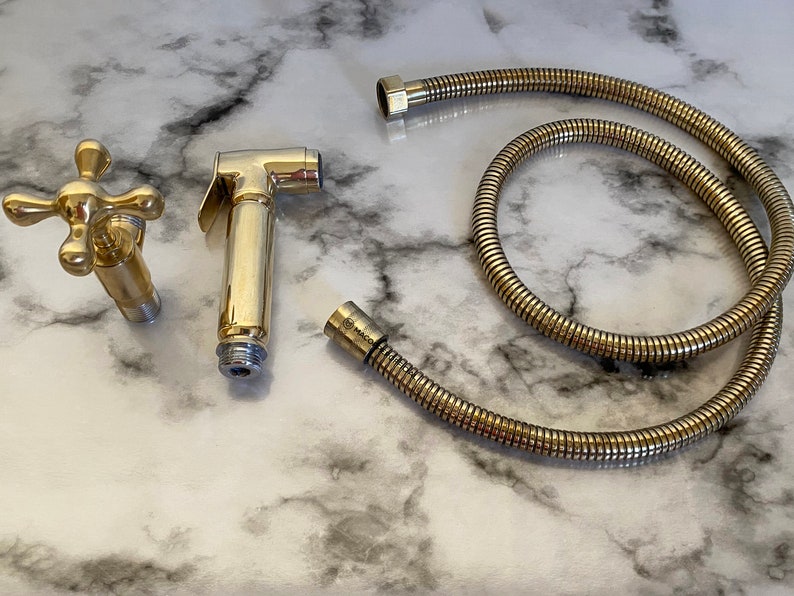 Elite Polished Gold Bidet Sprayer Set
