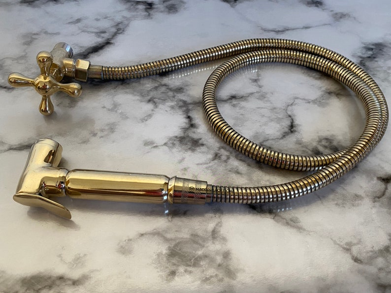 Elite Polished Gold Bidet Sprayer Set