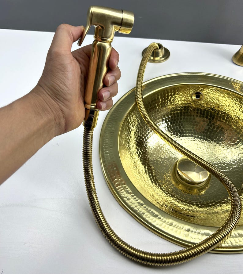 Elite Polished Gold Bidet Sprayer Set