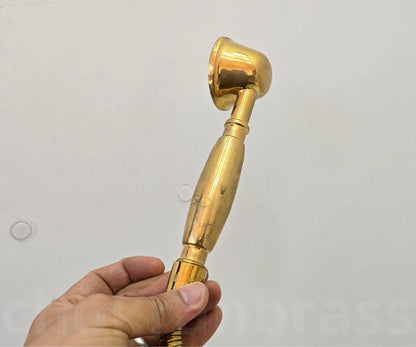 Golden Mist: Handcrafted Brass Handheld Shower Set