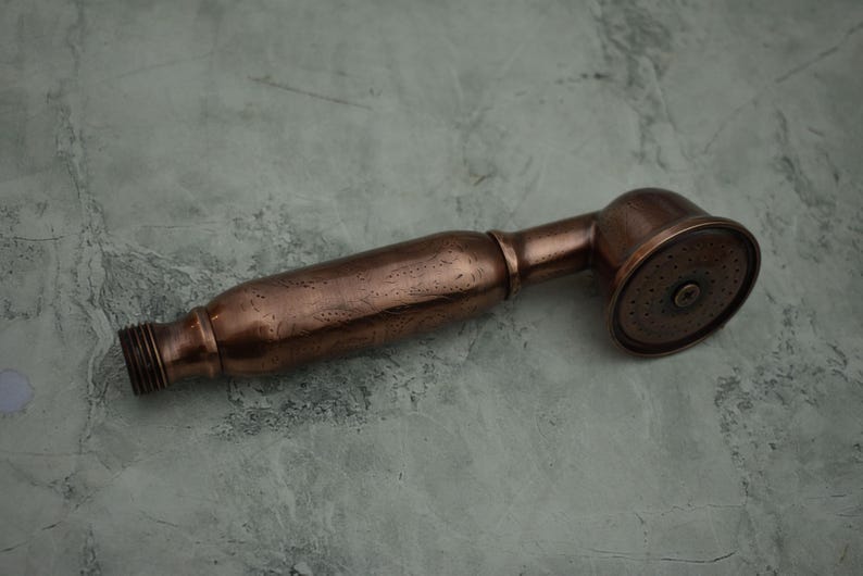 &nbsp;Handcrafted Antique Copper Handheld Shower Set