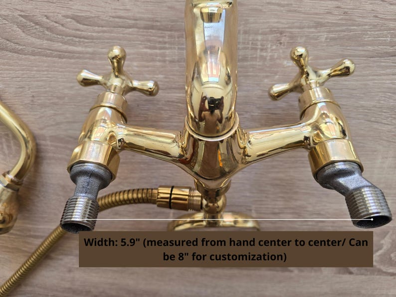 Elite Polished Gold Wall-Mount Telephone Shower System