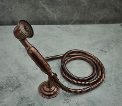 &nbsp;Handcrafted Antique Copper Handheld Shower Set