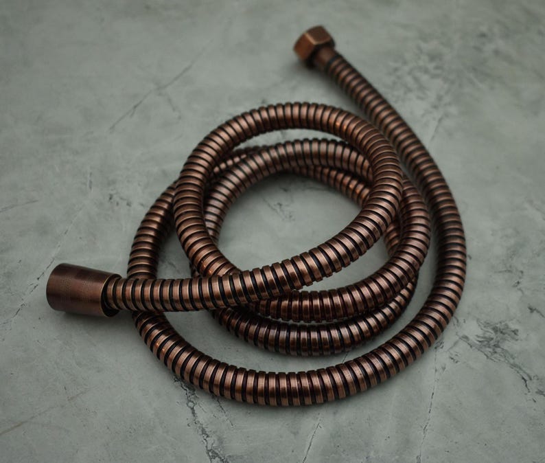 &nbsp;Handcrafted Antique Copper Handheld Shower Set
