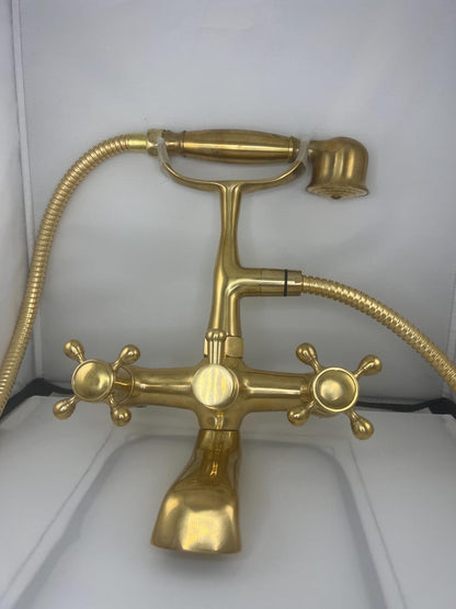 Minimalist Artisan Copper Handheld Shower Kit