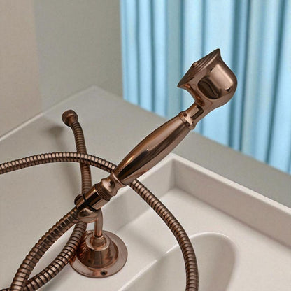 Handcrafted Rose Gold Handheld Shower Set