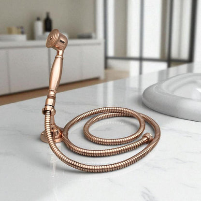 Handcrafted Rose Gold Handheld Shower Set