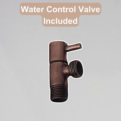Antique Copper Handheld Shower System with Integrated Diverter