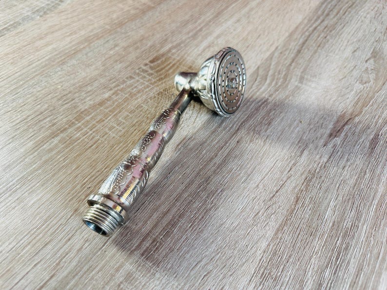 Sterling Grace: Hand-Engraved Moroccan Silver Shower Wand