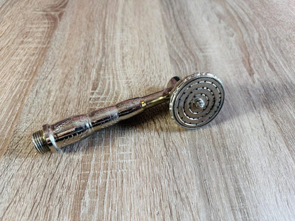 Sterling Grace: Hand-Engraved Moroccan Silver Shower Wand