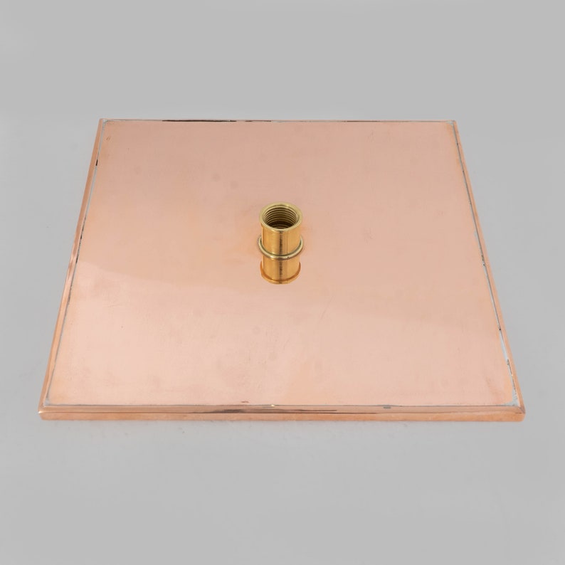Luxury Copper Rainfall Shower Head with Brass Wall Arm