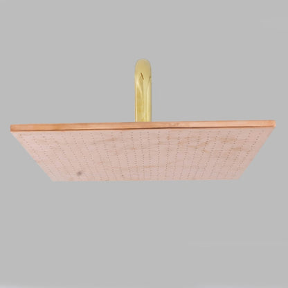 Luxury Copper Rainfall Shower Head with Brass Wall Arm