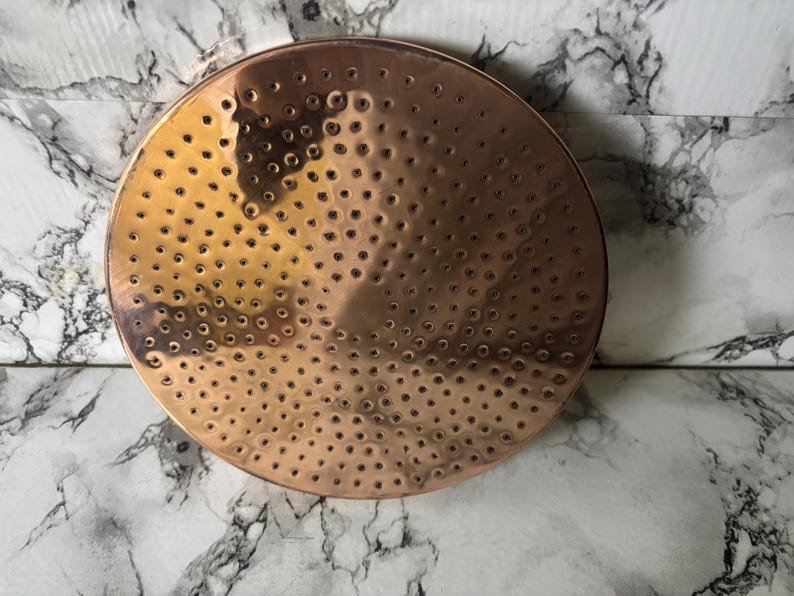 Luxury Hammered Copper Rainfall Shower Head