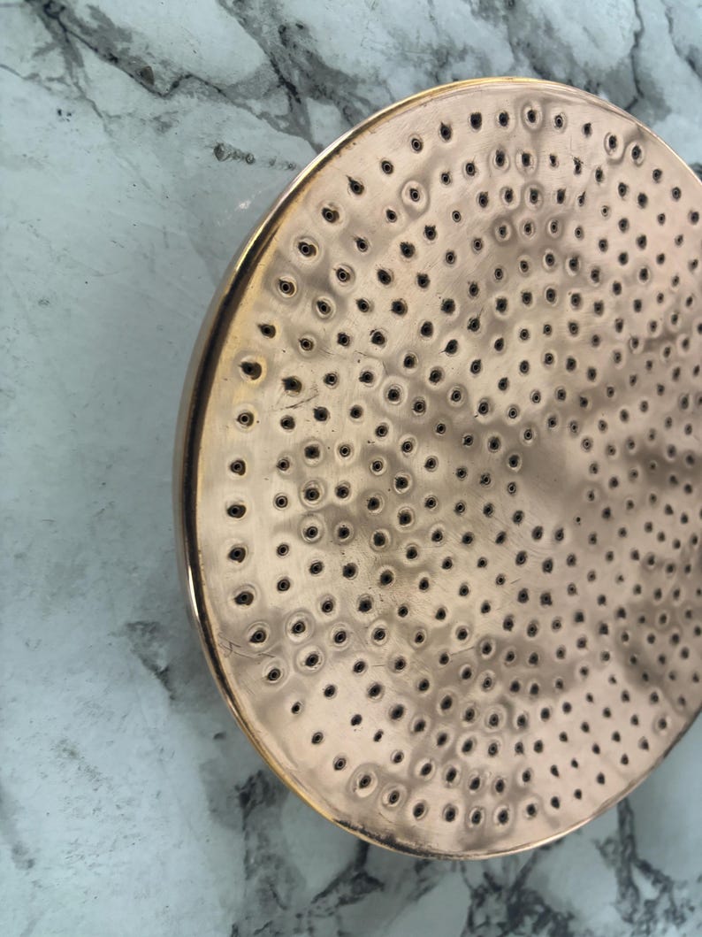 Luxury Hammered Copper Rainfall Shower Head