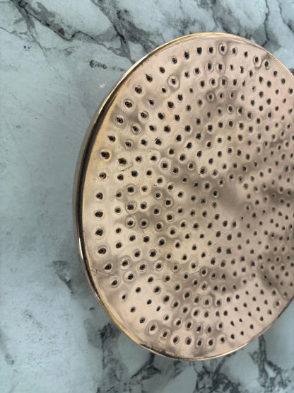 Luxury Hammered Copper Rainfall Shower Head