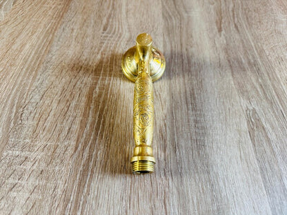 Luxury Engraved Brass Handheld Shower Head