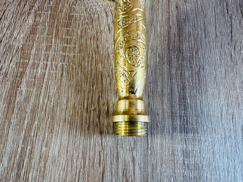 Luxury Engraved Brass Handheld Shower Head