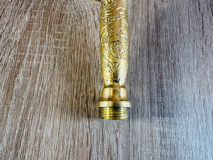 Luxury Engraved Brass Handheld Shower Head