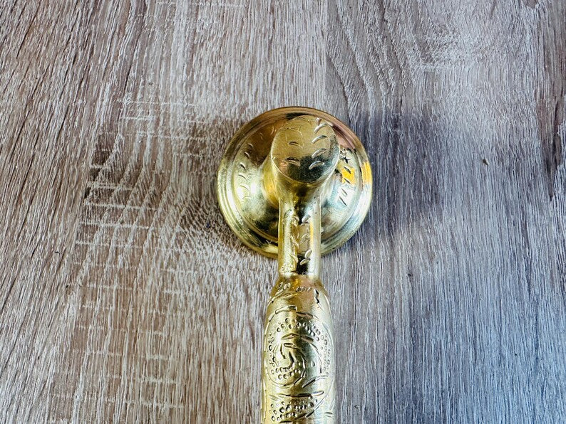 Luxury Engraved Brass Handheld Shower Head