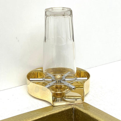 Luxury Polished Brass Glass Rinser for Kitchen Sinks