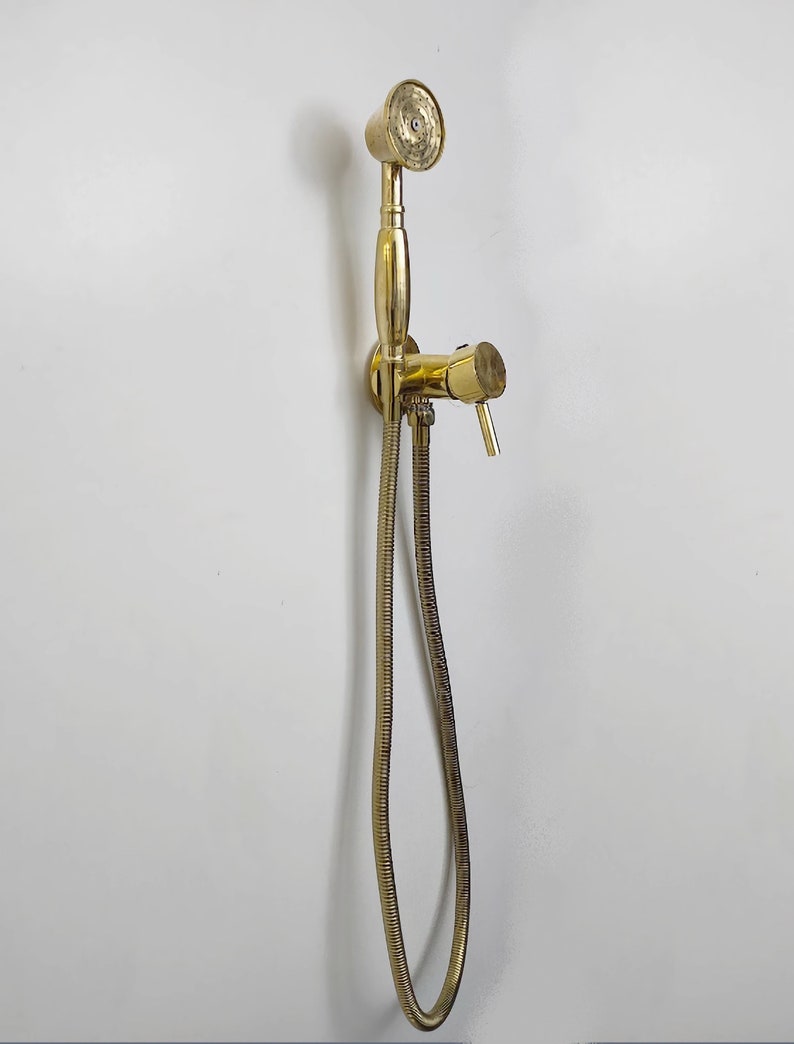 Elite Polished Brass Integrated Shower Mixer