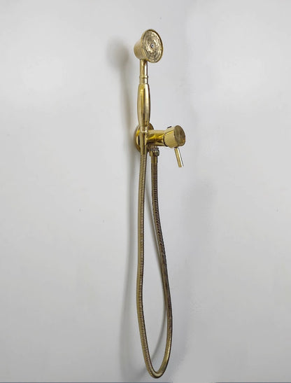 Elite Polished Brass Integrated Shower Mixer