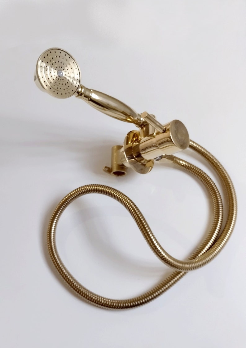 Elite Polished Brass Integrated Shower Mixer