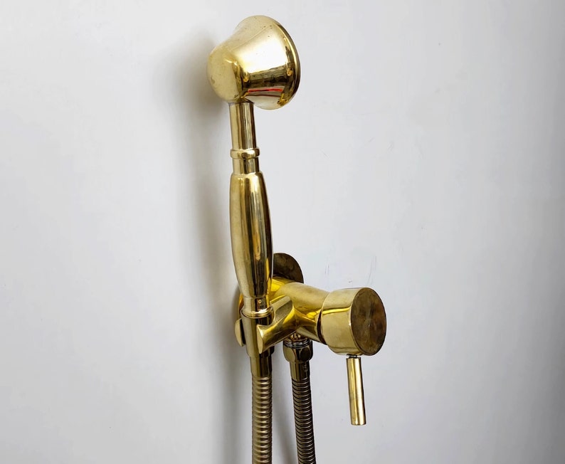 Elite Polished Brass Integrated Shower Mixer