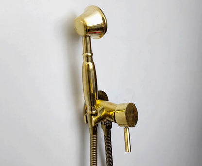 Elite Polished Brass Integrated Shower Mixer