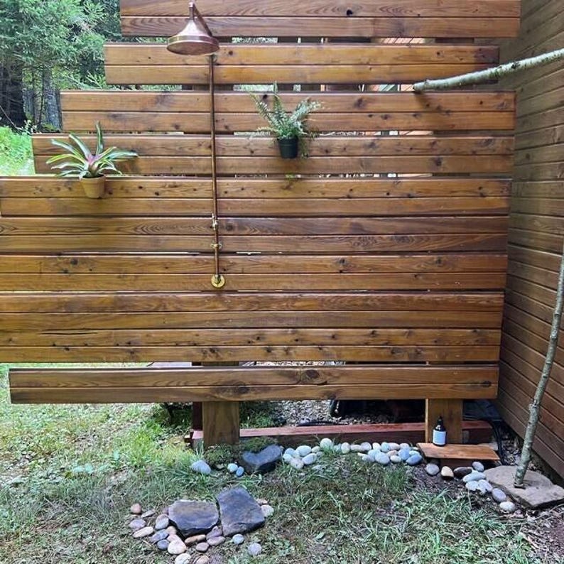 Hammered Copper Rain Shower Head