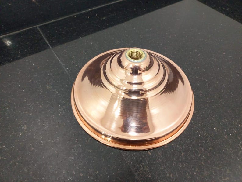 Hammered Copper Rain Shower Head