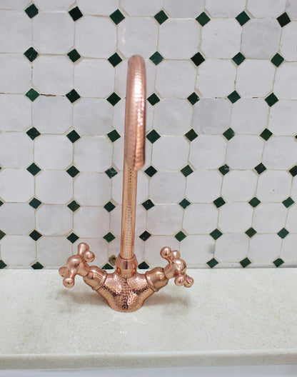 Polished Brass Kitchen Bridge Faucet
