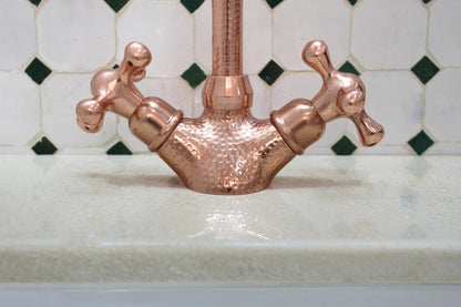 Polished Brass Kitchen Bridge Faucet