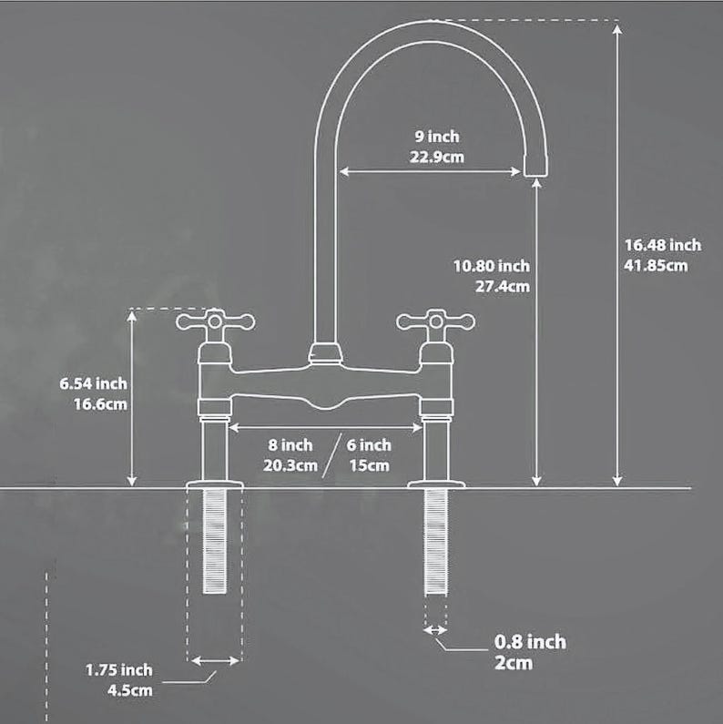 Unlacquered Brass Kitchen Faucet